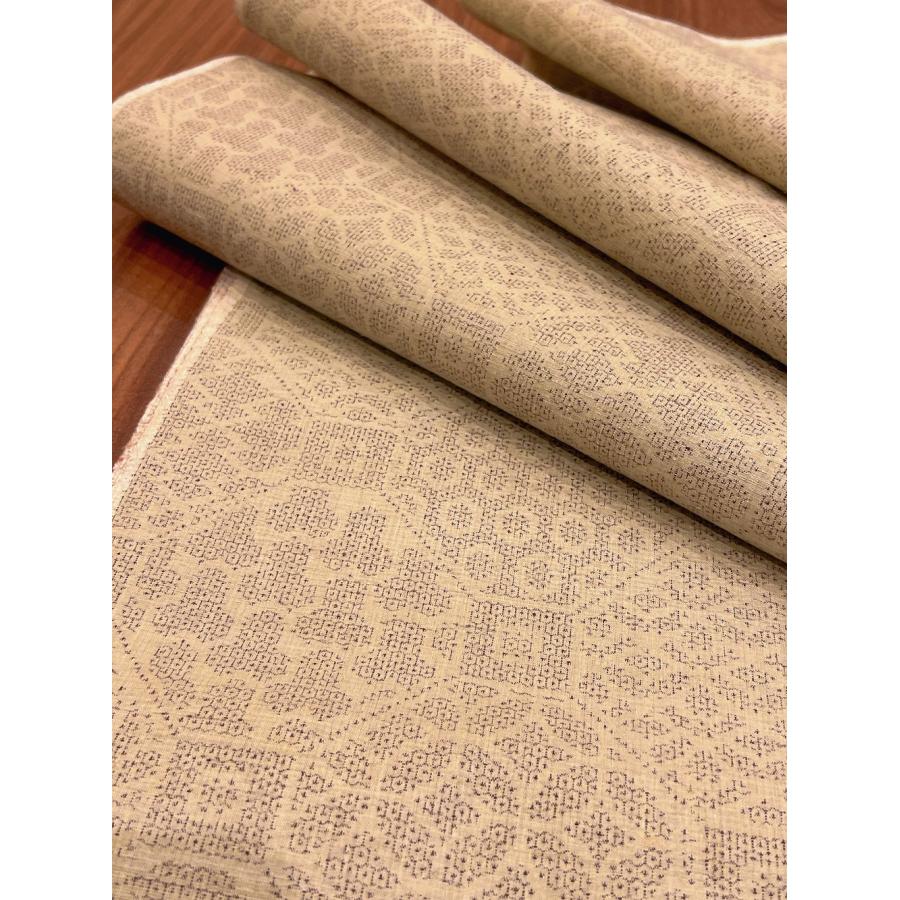 本場 結城紬 100亀甲 蜀甲 地機 いざり機 平織 真綿糸100％ 絹 世界