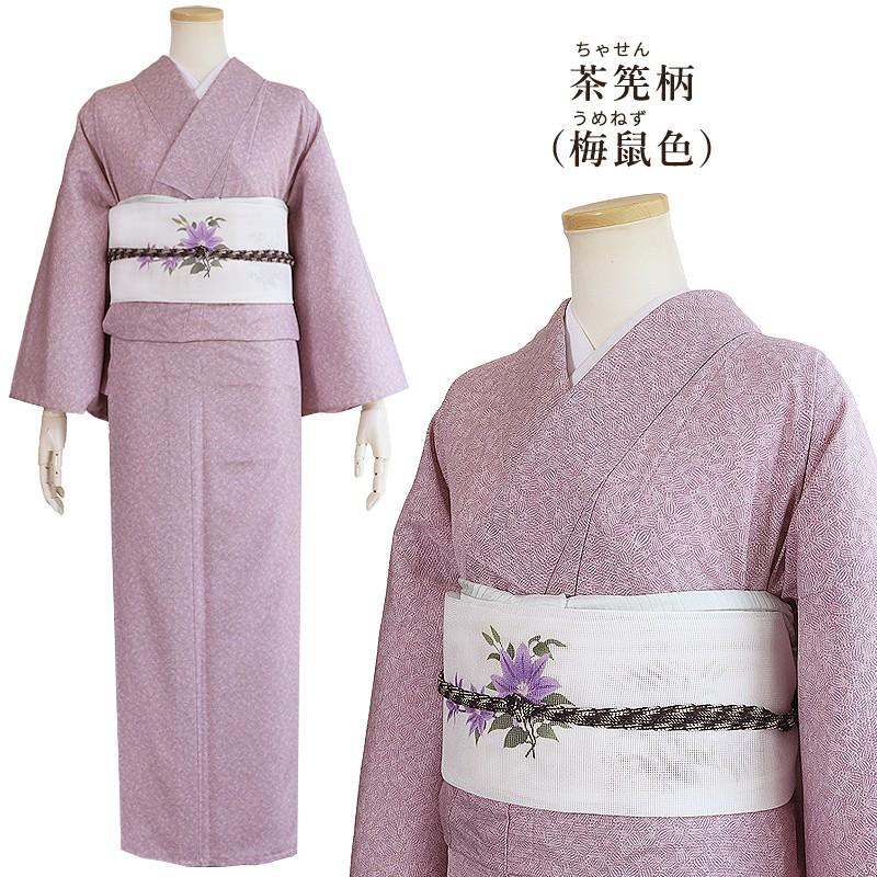 シルック 洗える夏着物 絽 江戸小紋 東レシルック BLサイズ LLサイズ