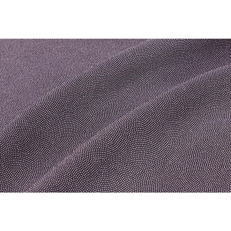 江戸小紋 鮫小紋 正絹 紫 渋紫 黒地 重要無形文化財 伊勢型写し 京友禅