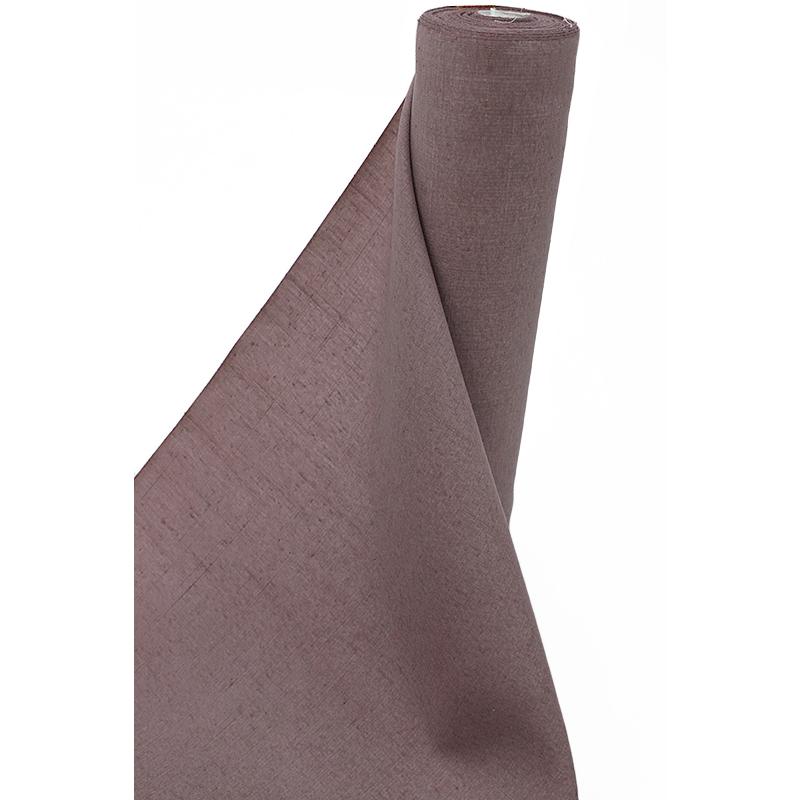 結城紬 正絹 渋薄小豆色 無地 未仕立て 反物 伝統工芸品 お洒落着