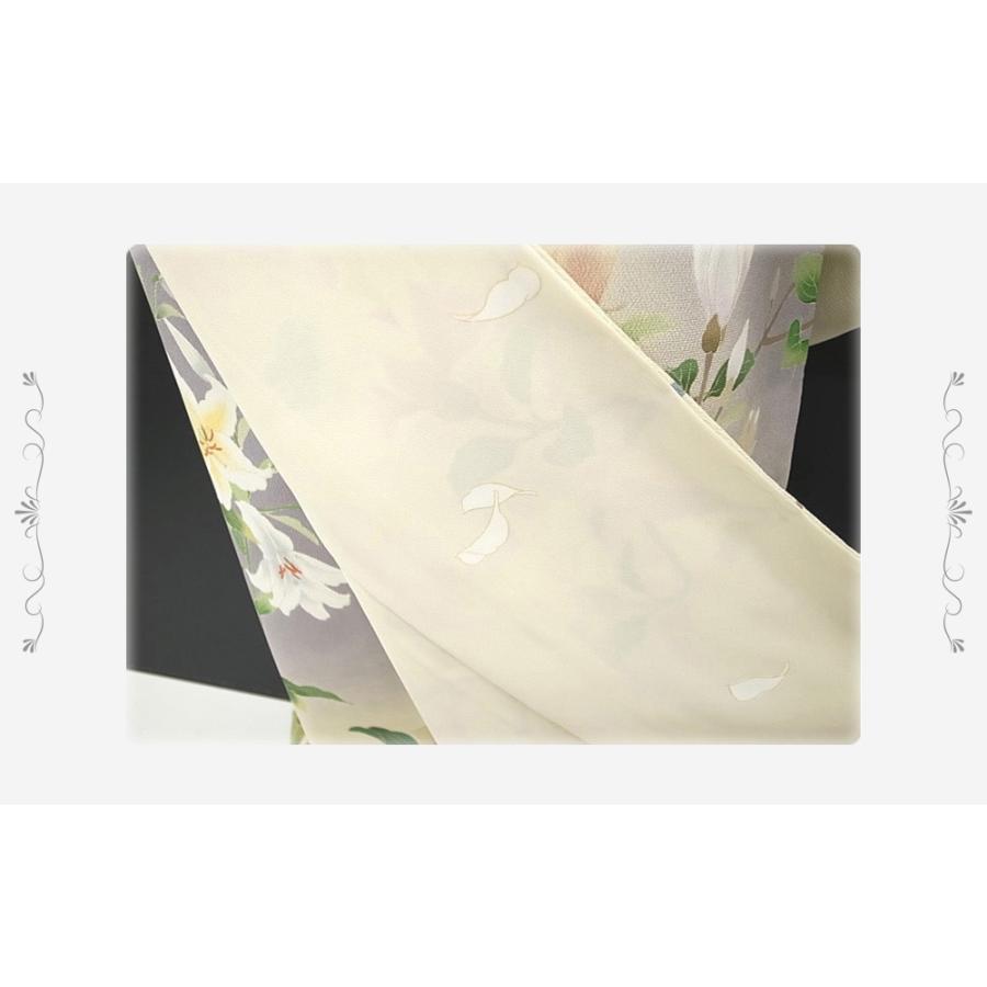 訪問着 入学式 卒業式 正絹 未仕立て 十日町友禅秀美 木蓮に四季花訪問