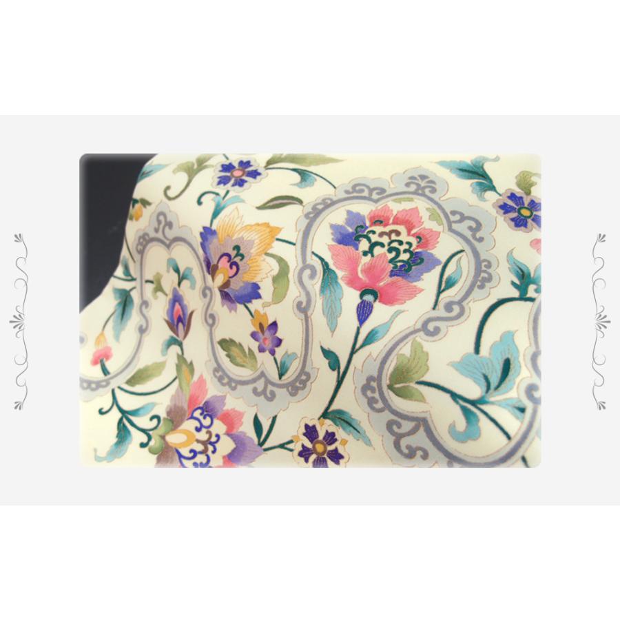 岡重 名古屋帯 駒塩瀬 九寸 金彩 クリーム色 オフホワイト 未仕立て品