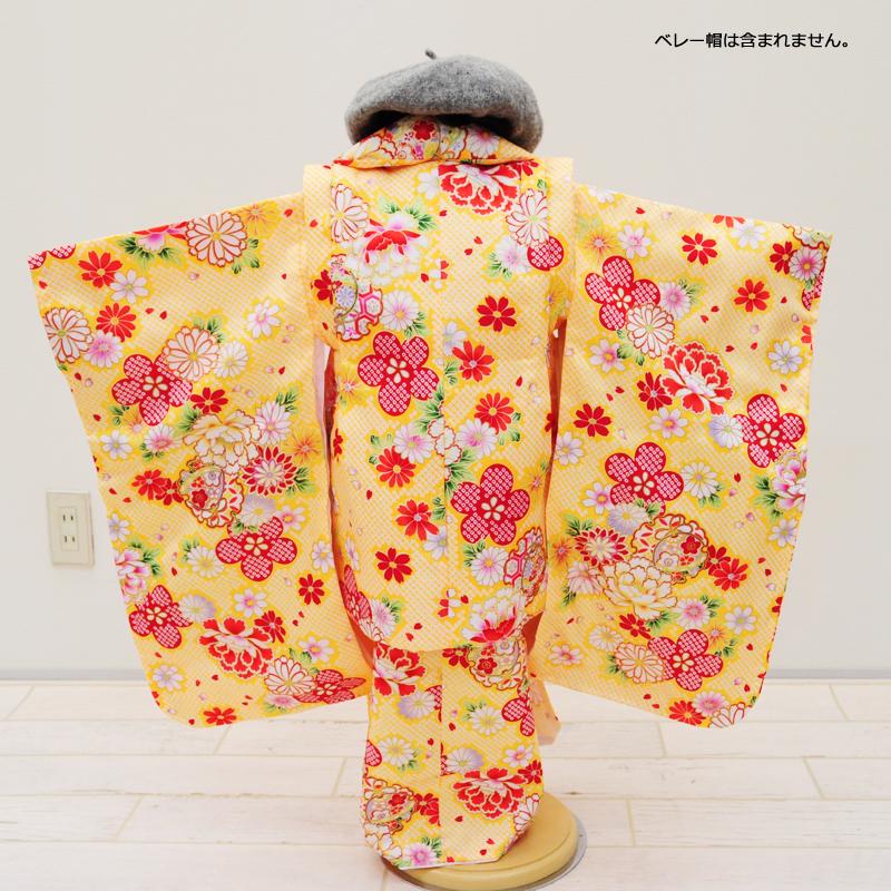 在庫限り 特価 七五三 女の子 着物 3歳 被布セット 着物セット 8点