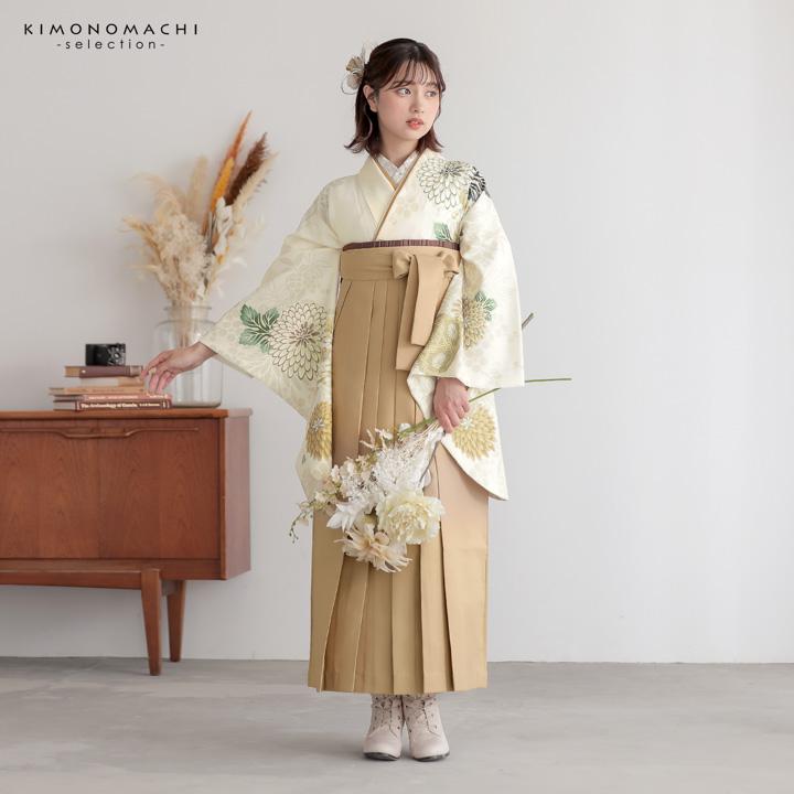 半幅帯 浴衣帯 卒業式袴下帯 単品「なみなみ オフホワイト×アイボリー