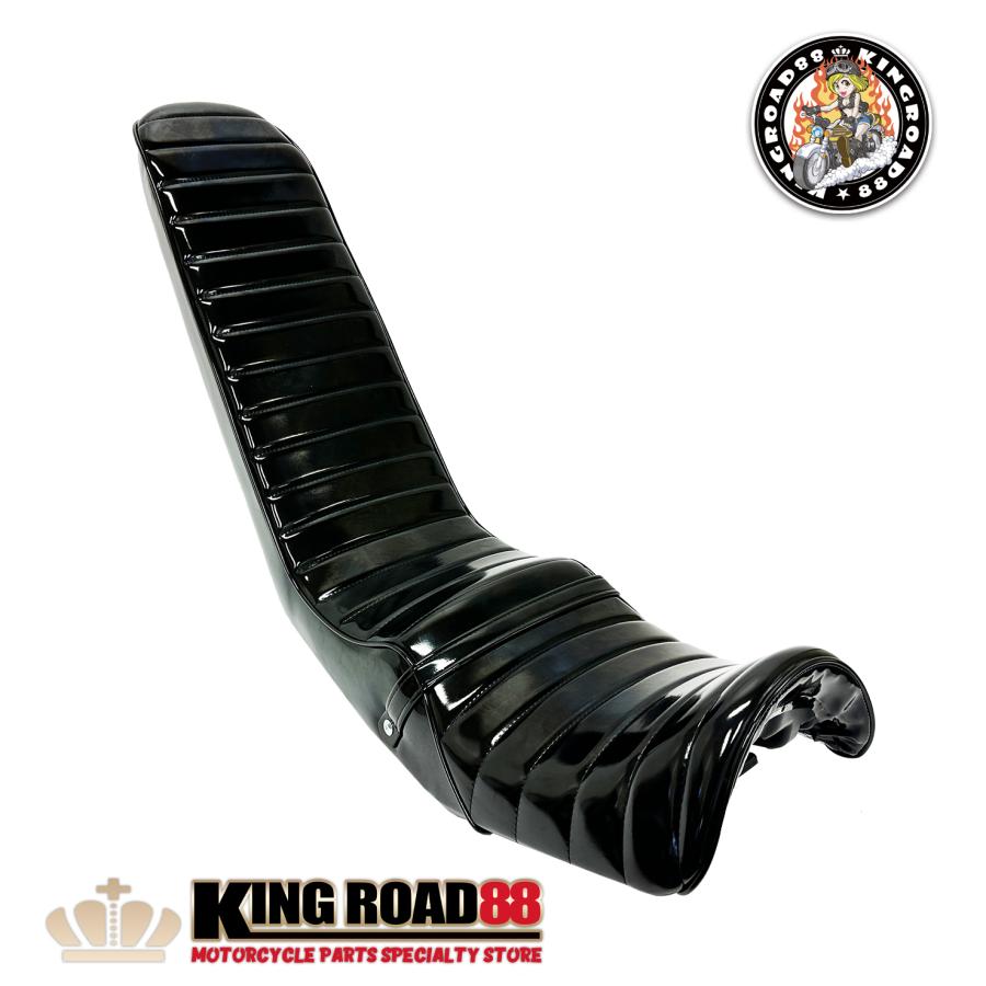 三段シート XJR400 前期 4HM KingRoad88 エナメル ブラック 3段シート