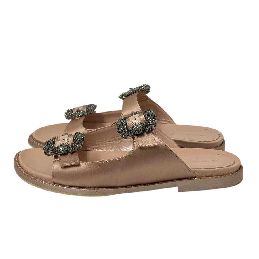 MANOLO BLAHNIK（マノロブラニク） サンダル ピンク サイズ：37