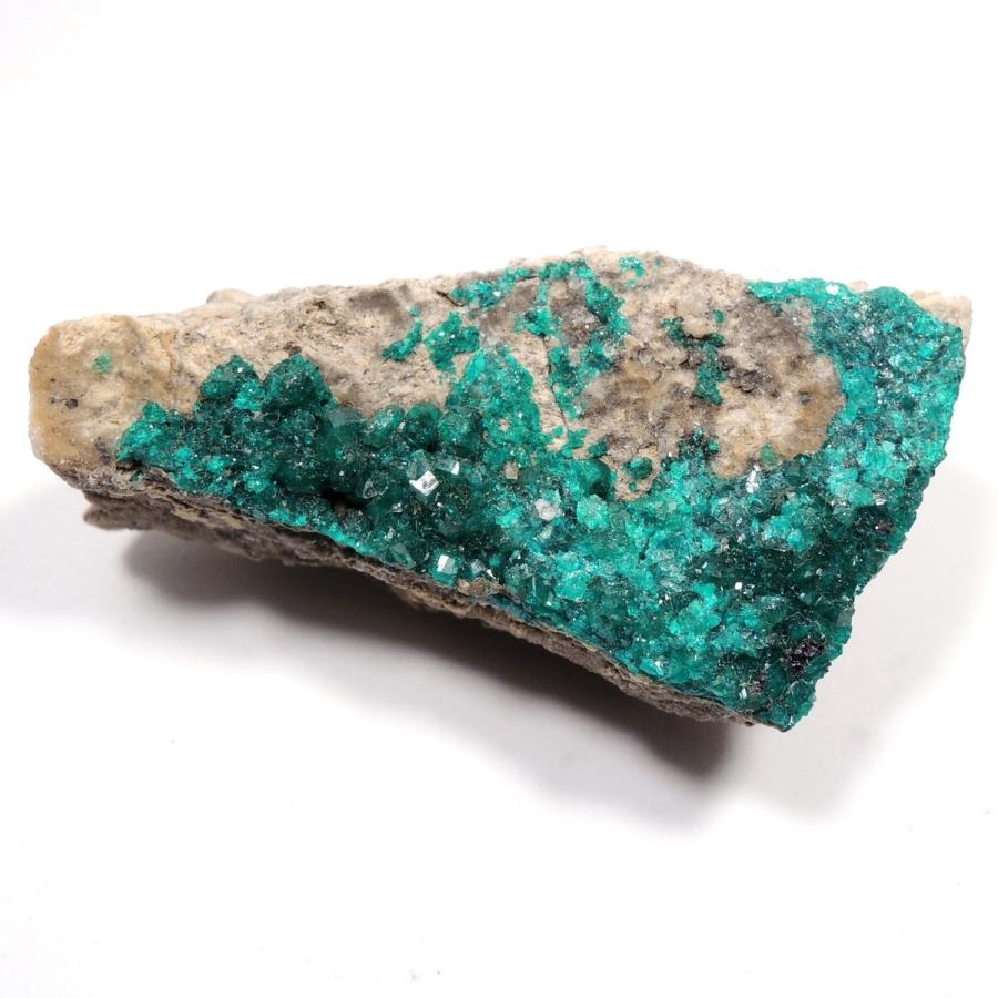 ダイオプテーズ 原石 40.38g 翠銅鉱 カザフスタン産 : 鉱物標本 天然石