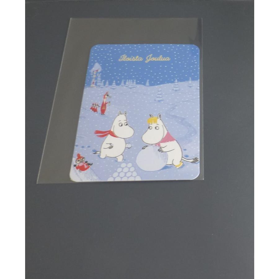□NEW ポストカード ムーミン スノークのお嬢さん リトルミイ 雪玉