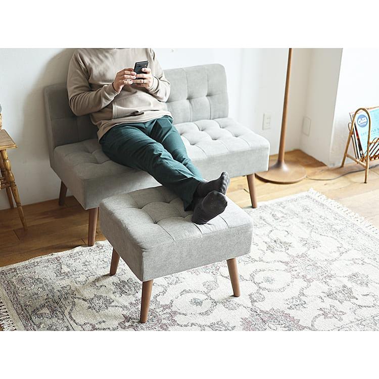 オットマン mild（ミルド）グレータイプ オットマン スツール フット