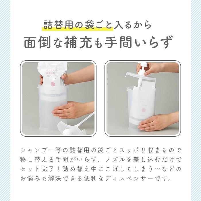 アイメディア シャンプーボトル 詰め替え そのまま スリムna詰替用お