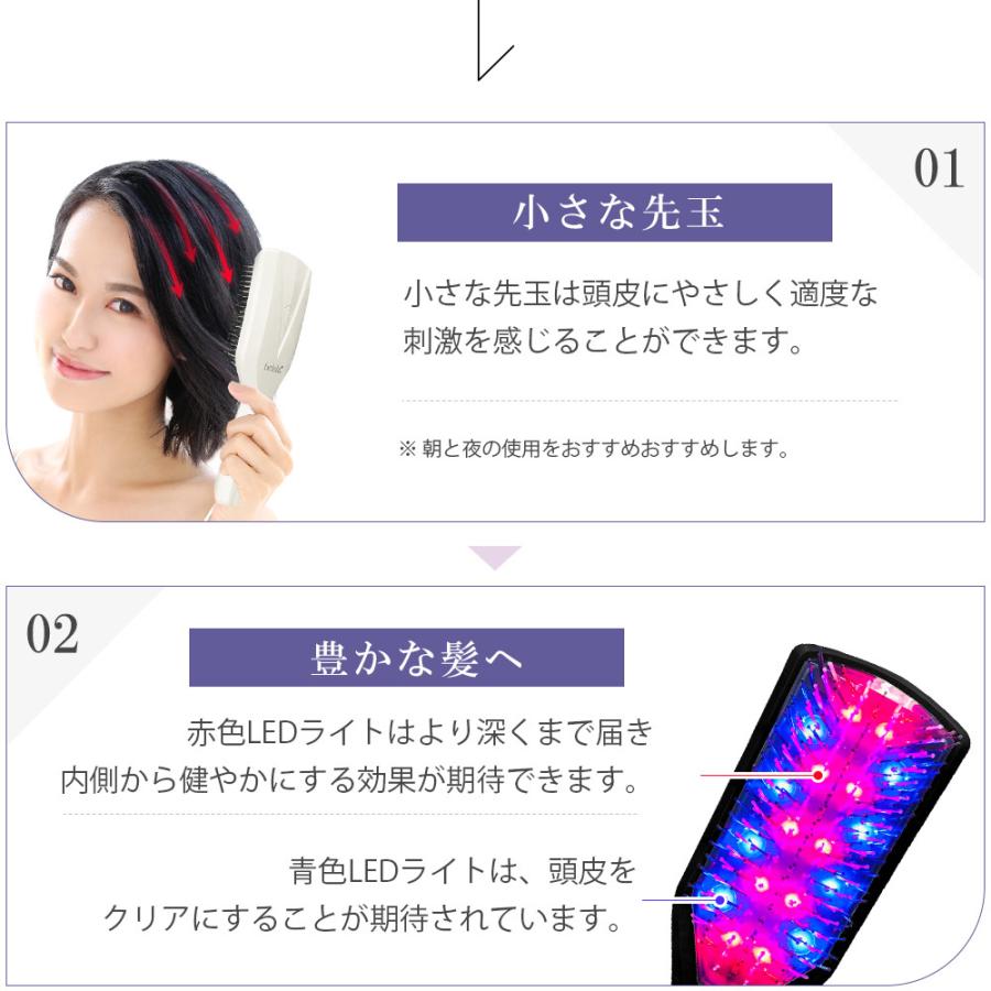 belulu ヘッドスパ 頭皮マッサージ器 ヘアブラシ【美ルル ブリリアント