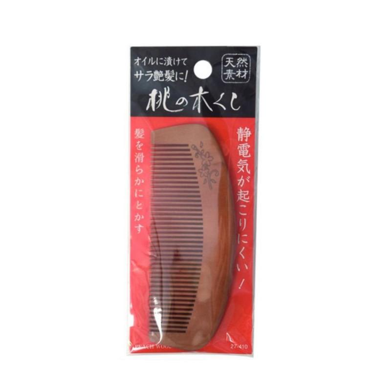 髪通り滑らか 静電気が起き難い 桃のトキ櫛 27-410 セイワ・プロ 定形
