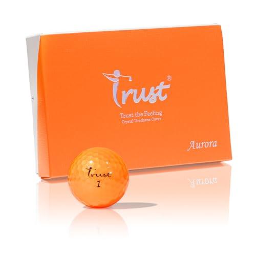 TrustトラストゴルフボールAurora(オーロラ) 被らない 目立つ 飛ぶ