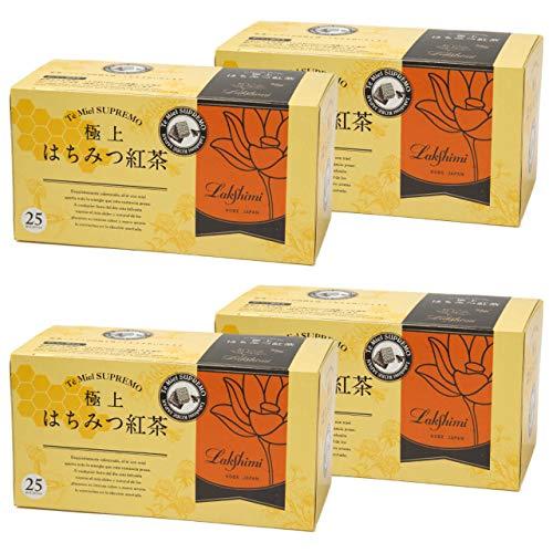 Lakshimi(ラクシュミー) 極上はちみつ紅茶 ティーバッグ25袋入り×4箱