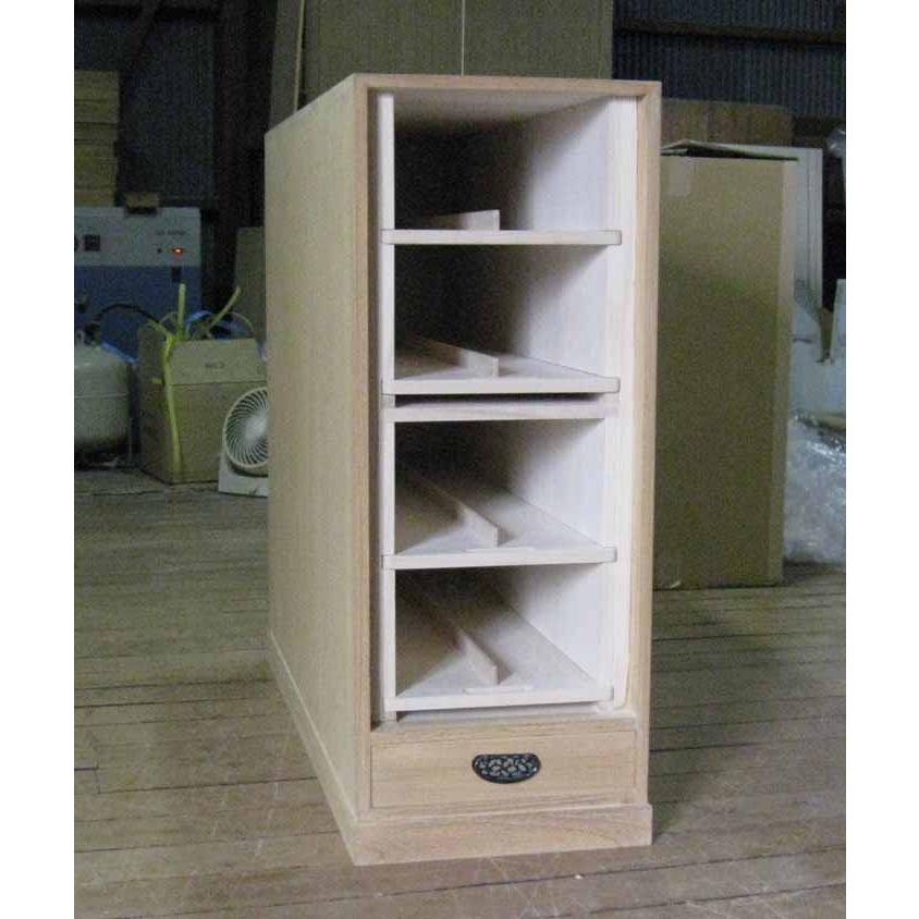 掛け軸収納庫桐たんす桐軸入れ掛軸ケース総桐掛け軸収納庫・8本用製造