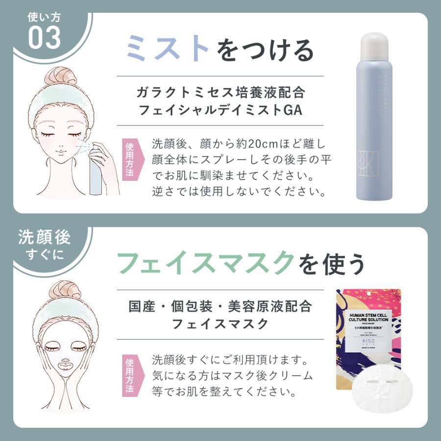 KISO W洗顔 ミスト化粧水 スキンケア4点セット 洗顔 泡洗顔