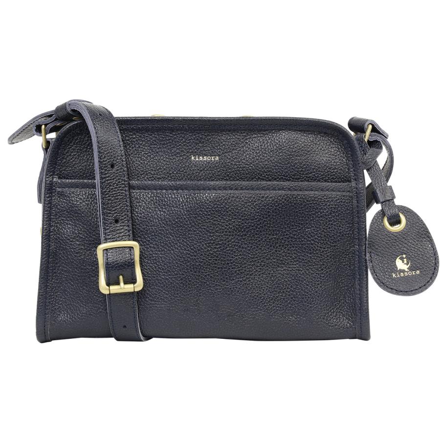 kissora（キソラ） ショルダーバッグ 本革クオドロ メンズ レディース