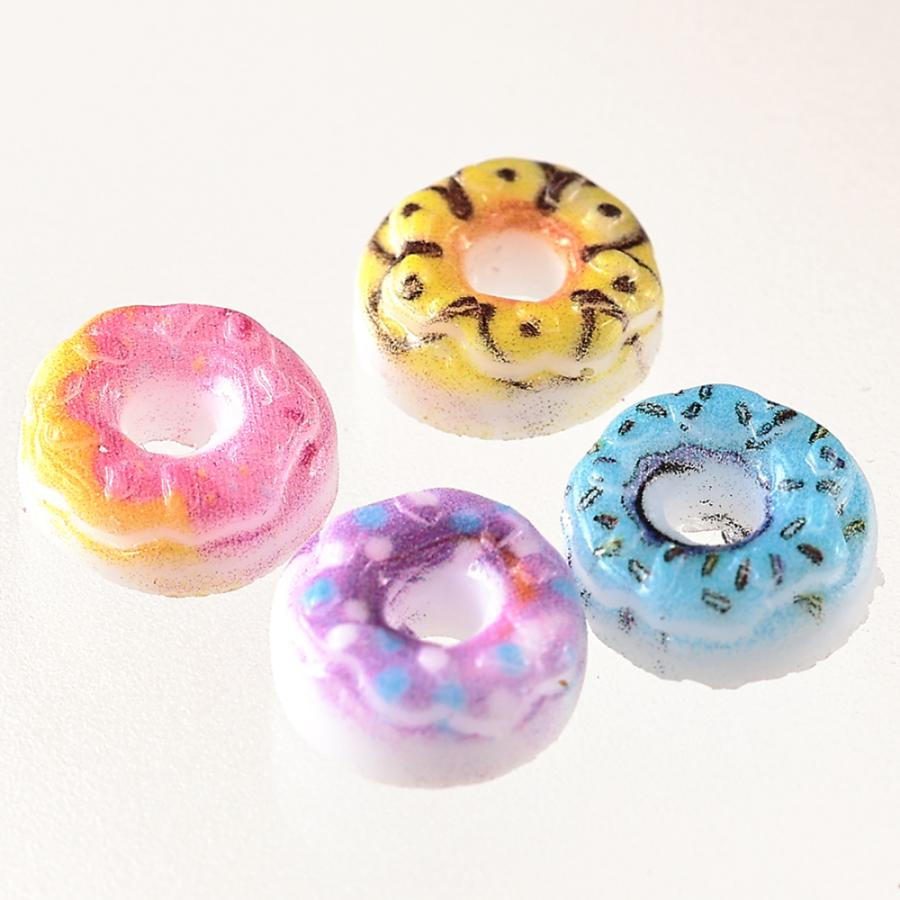ネイルパーツ ドーナツ ミックス お菓子 9mm 300個 デコパーツ 3D