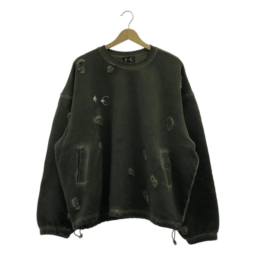 Thug Club / サグ クラブ ダメージ加工 ロゴ オーバーシルエット