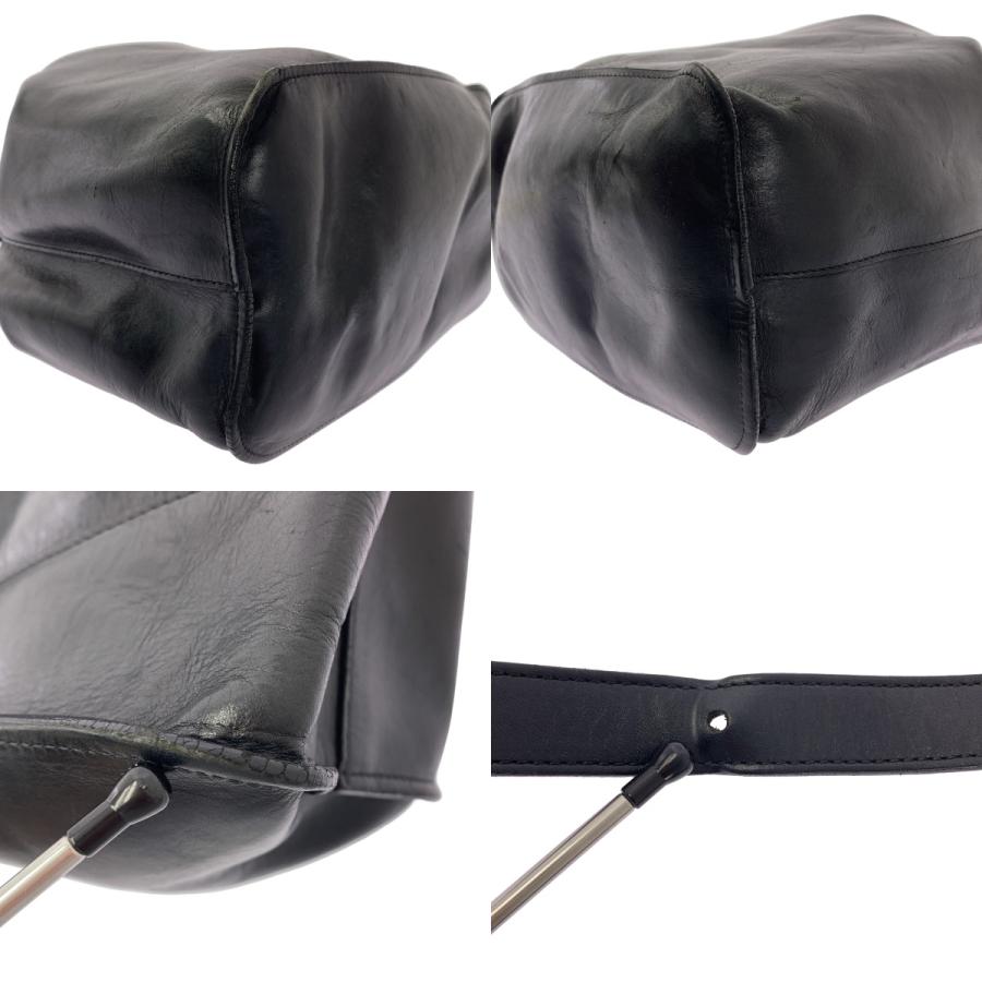 IL BISONTE（イルビゾンテ） レザー 巾着 ショルダーバッグ : KLD