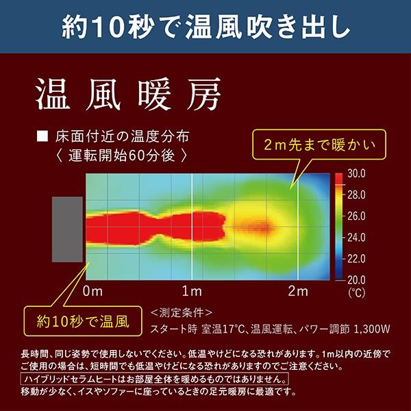 ダイキン 遠赤外線暖房機 ハイブリッドセラムヒート WRH136AS-H