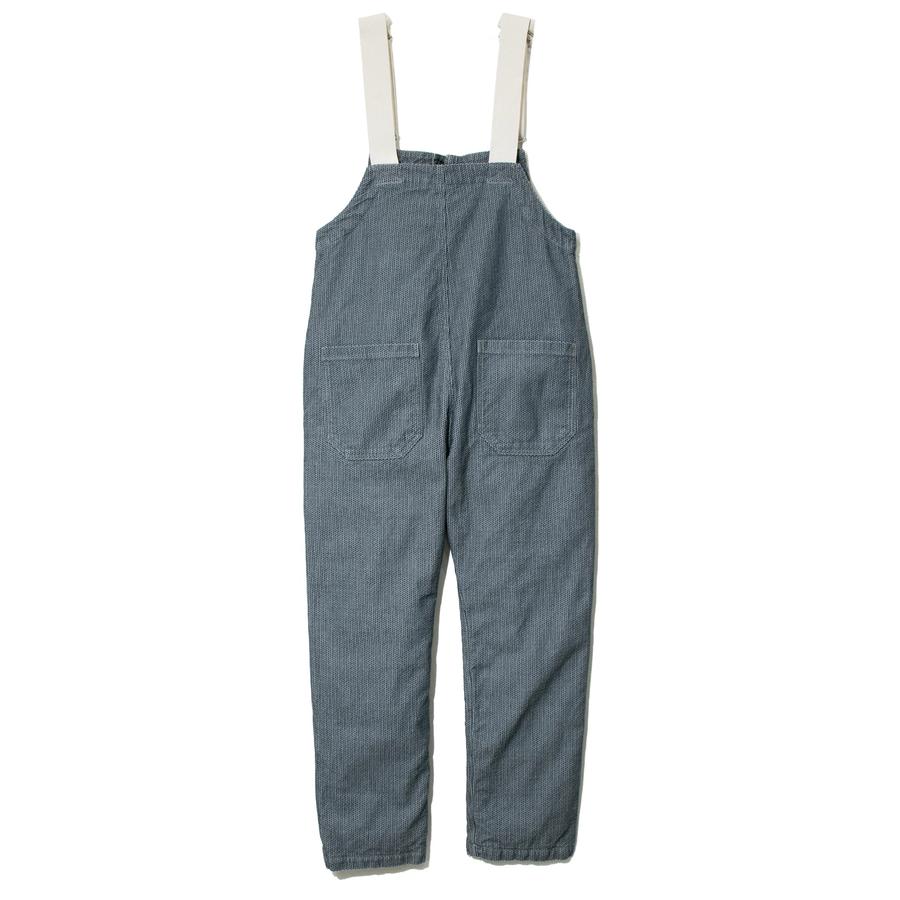 アオゾラブルーヘヴン オーバ ーオール AOZORA刺し子デニム中綿