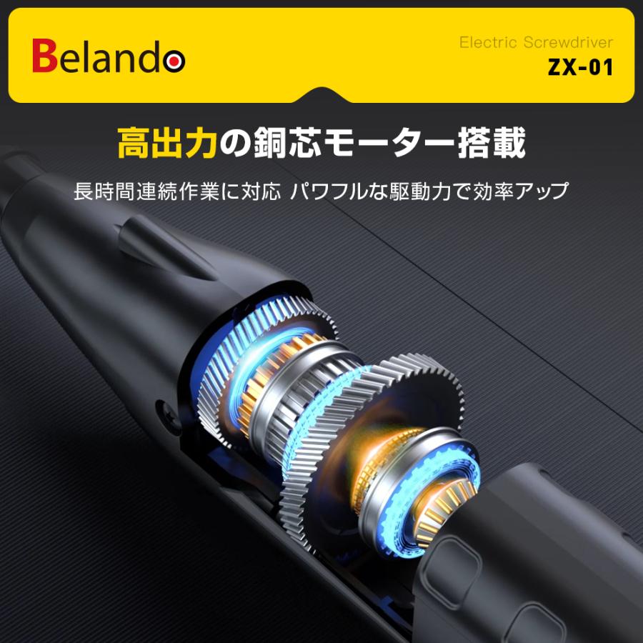 電動ドライバー 小型 充電式 ビット付き ドライバードリル 超軽量 USB