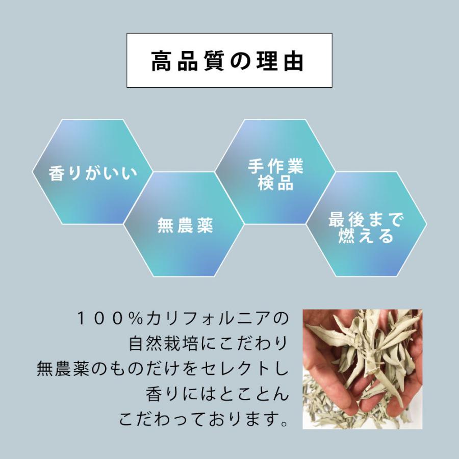 アンドエスエイチ 浄化用 ホワイトセージ カリフォルニア産 無農薬 5g