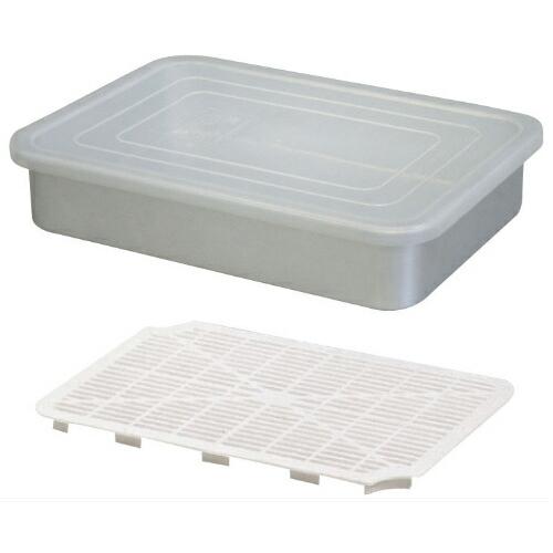 アカオアルミ PP蓋付バット 中 アルミ バット 保存容器 / 冷凍 冷凍