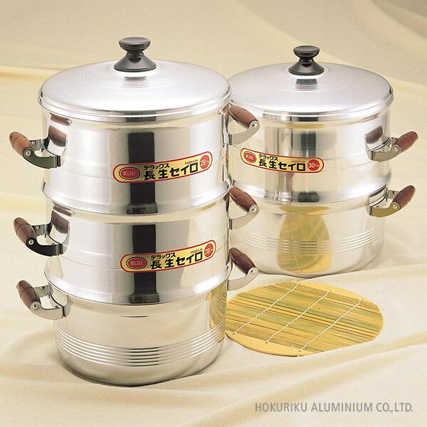 北陸アルミニウム /即納/ せいろ 蒸し器 本体 32cm 長生セイロ ホクア