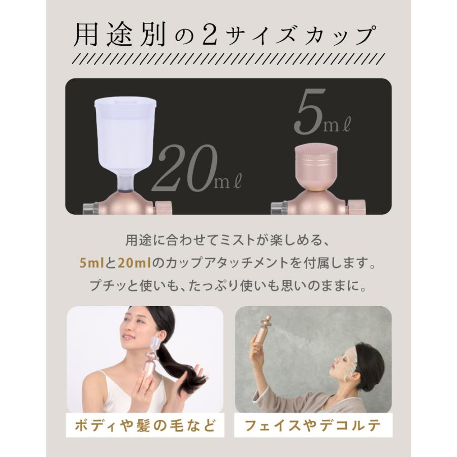 Beapro 美顔器 ミスト噴霧 保湿ケア コードレス ハンディータイプ 補水