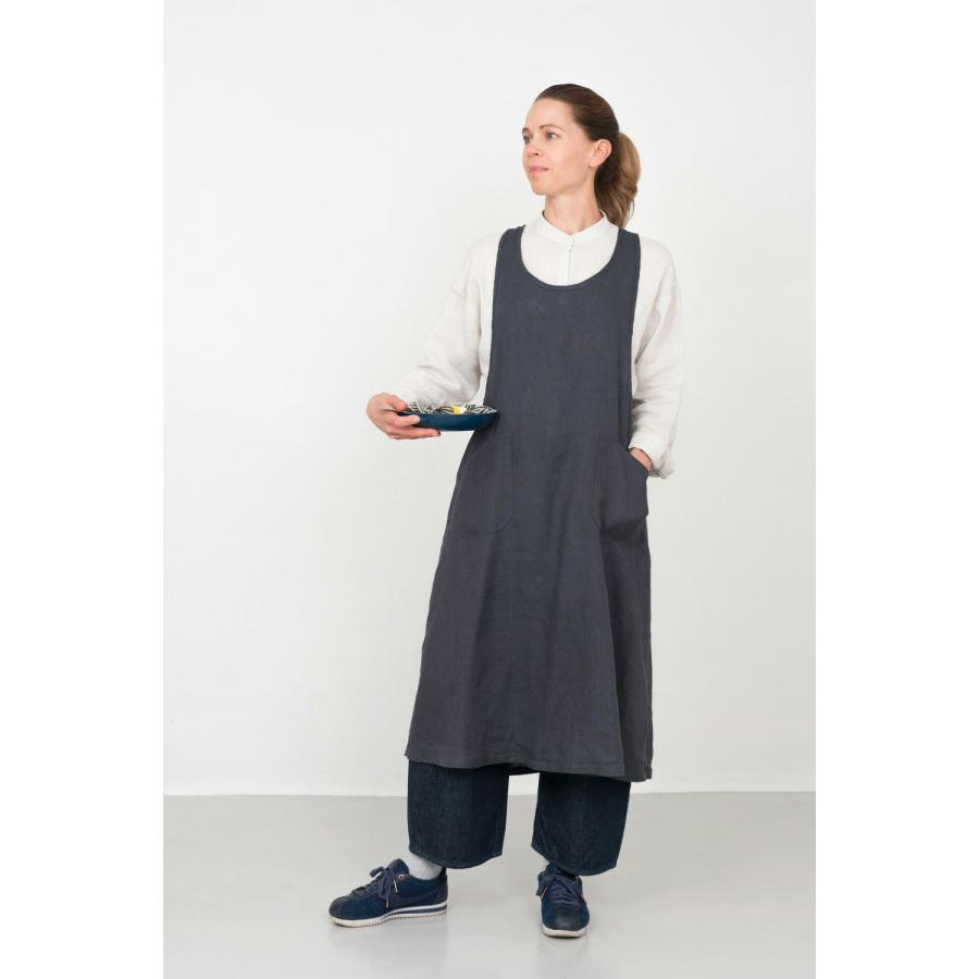 fog linen work（フォグリネンワーク） リネン オーバーエプロン 麻