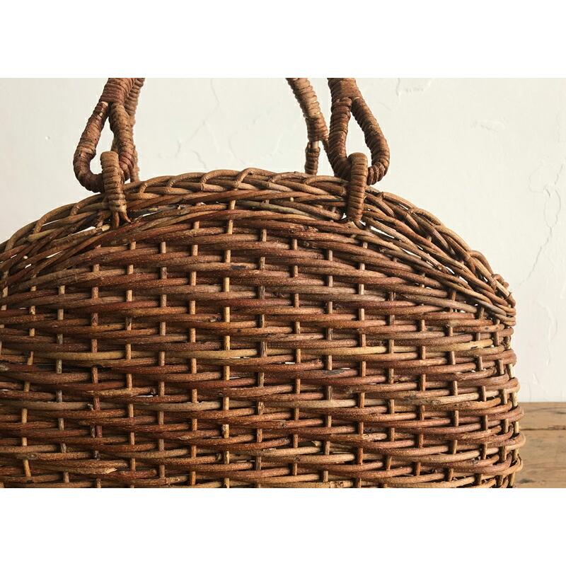 松野屋 あけび シェル手提げかご かごバッグ あけびかご 和装 浴衣