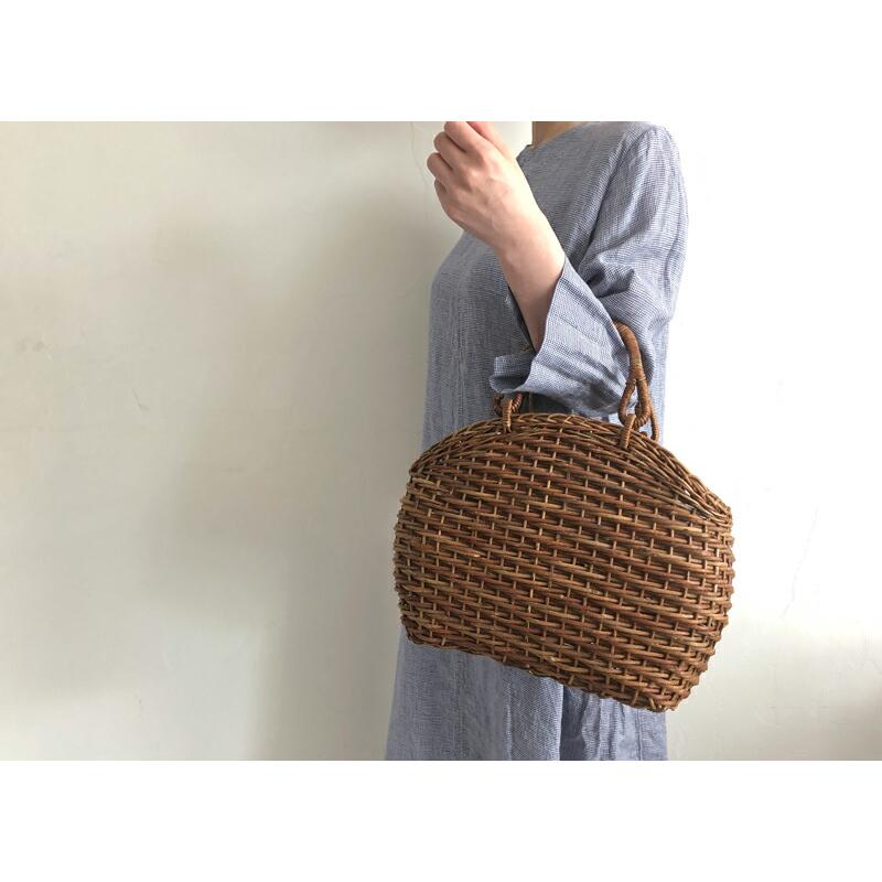 松野屋 あけび シェル手提げかご かごバッグ あけびかご 和装 浴衣