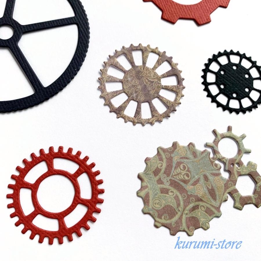 カッティングダイ 歯車 ギア スクラップブッキング コラージュ素材