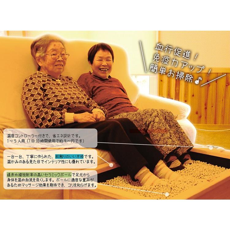 セラミックボール足温器 4人用 足湯 施設 ホテル 介護 : あっと解消
