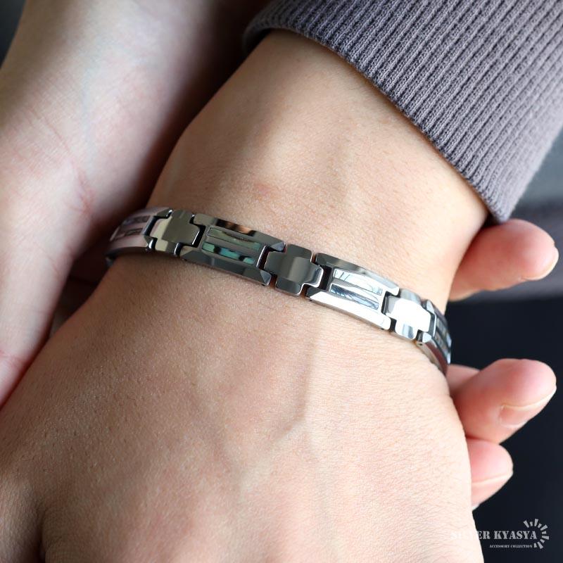 タングステン 傷つかない 磁気ブレスレットブレスレット メタル