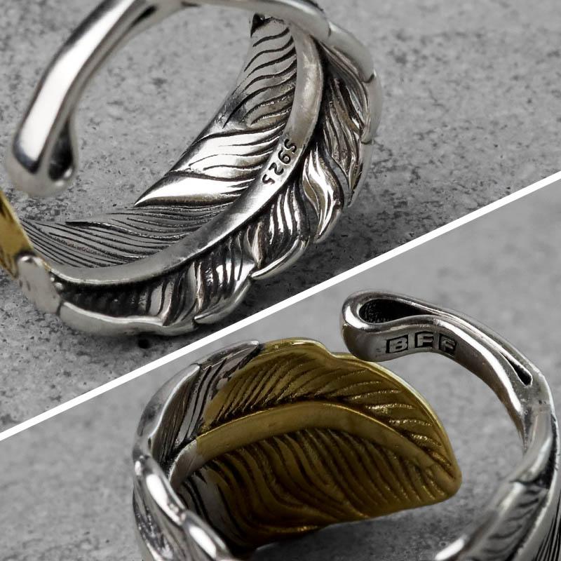 BFF ブランド フェザーリング メンズ 指輪 シルバー925 ネイティブ 先