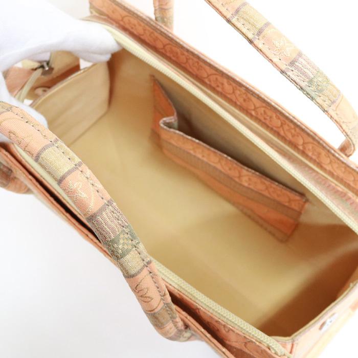 訳あり】【京都西陣生地】利休バッグ（08A046）金襴 縞 文様 和装