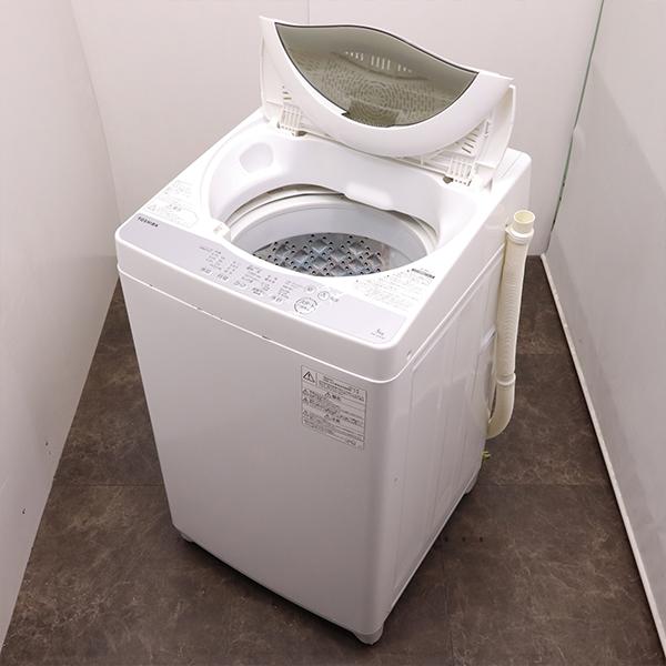 TOSHIBA（東芝） 中古 洗濯機 一人暮らし 5.0kg ステンレス槽 風乾燥