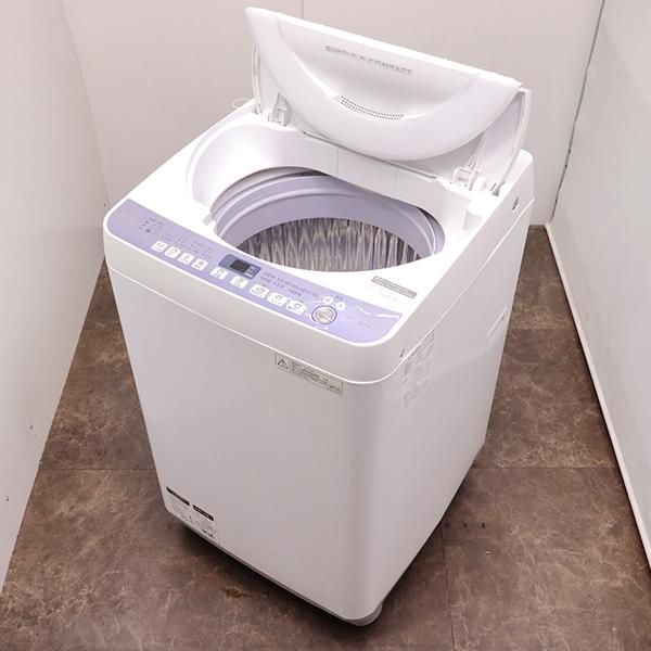 SHARP（シャープ） 中古 洗濯機 2〜3人分 7.0kg ステンレス槽 風乾燥