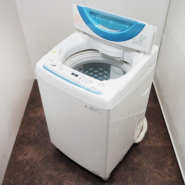 TOSHIBA（東芝） 中古 洗濯機 2〜3人分 7.0kg コンパクト風乾燥 設置配
