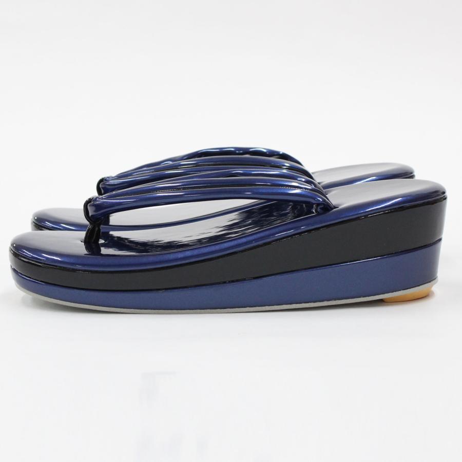 草履バッグセット 成人式 振袖 草履 バッグ レディース 紺 ネイビー 青