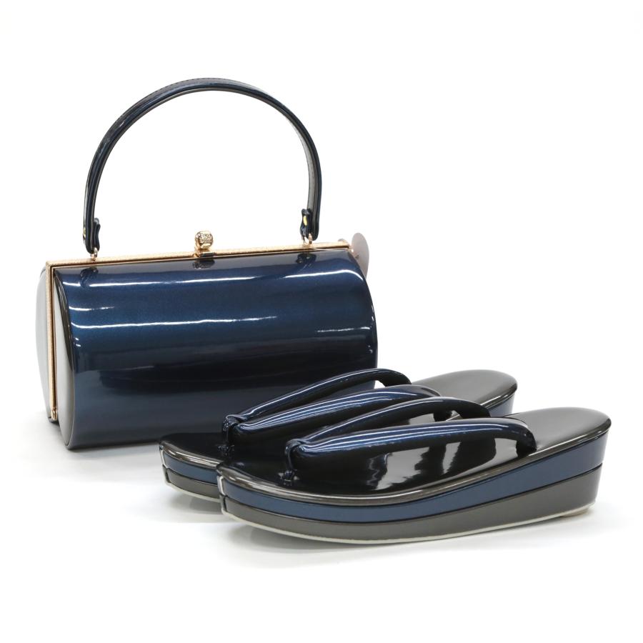 草履バッグセット 無地 成人式 振袖用 LLサイズ 大きい 2L シンプル