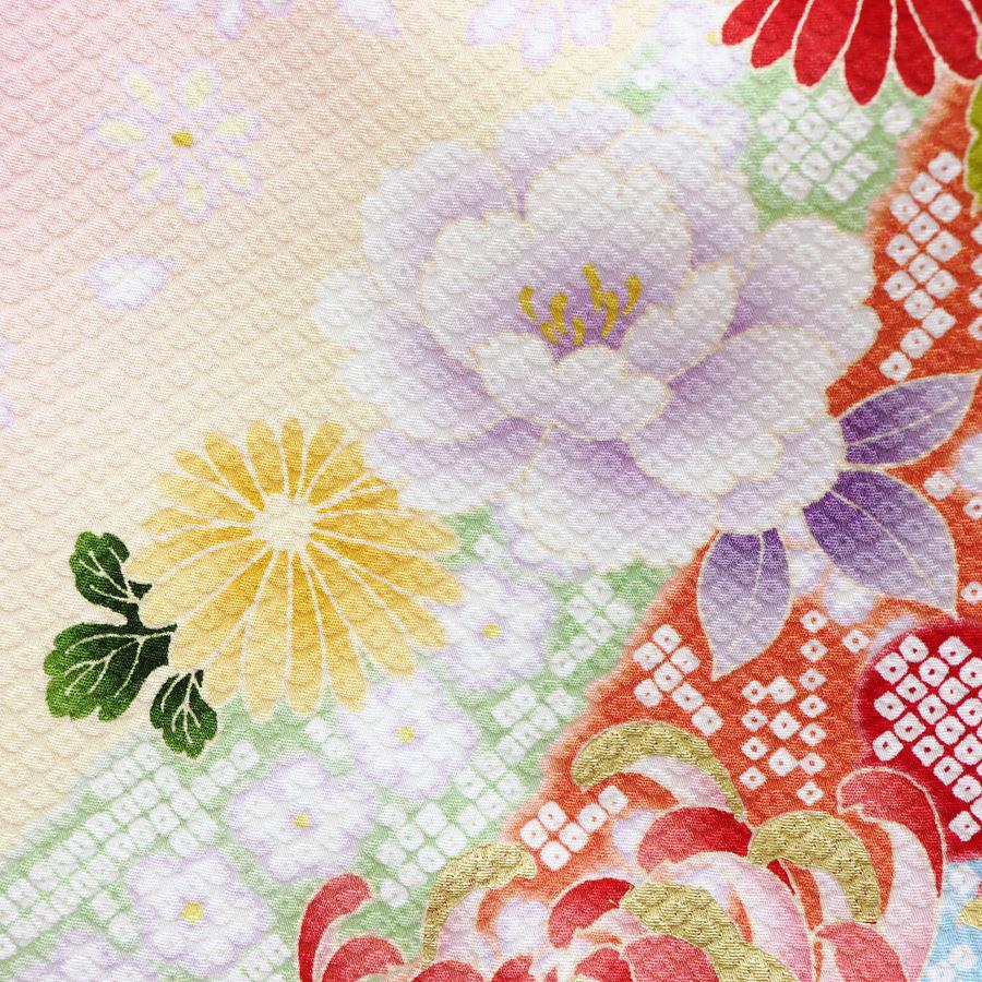 振袖 中古 フルセット 販売 正絹 リサイクル 仕立て上がり 着物 ピンク