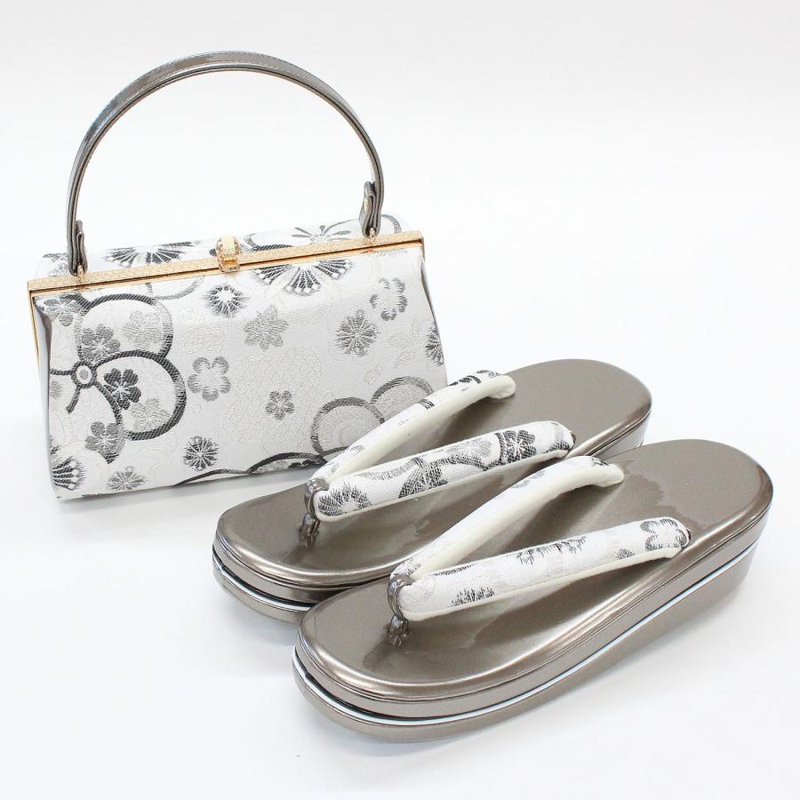 草履バッグセット 成人式 振袖用 草履 LL 2L 大きいサイズ 24.5 25