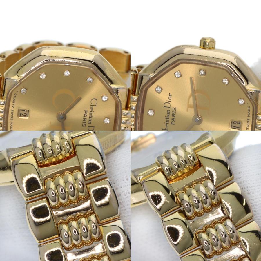 CHRISTIAN DIOR クリスチャンディオール D48-153 オクタゴン 腕時計 GP