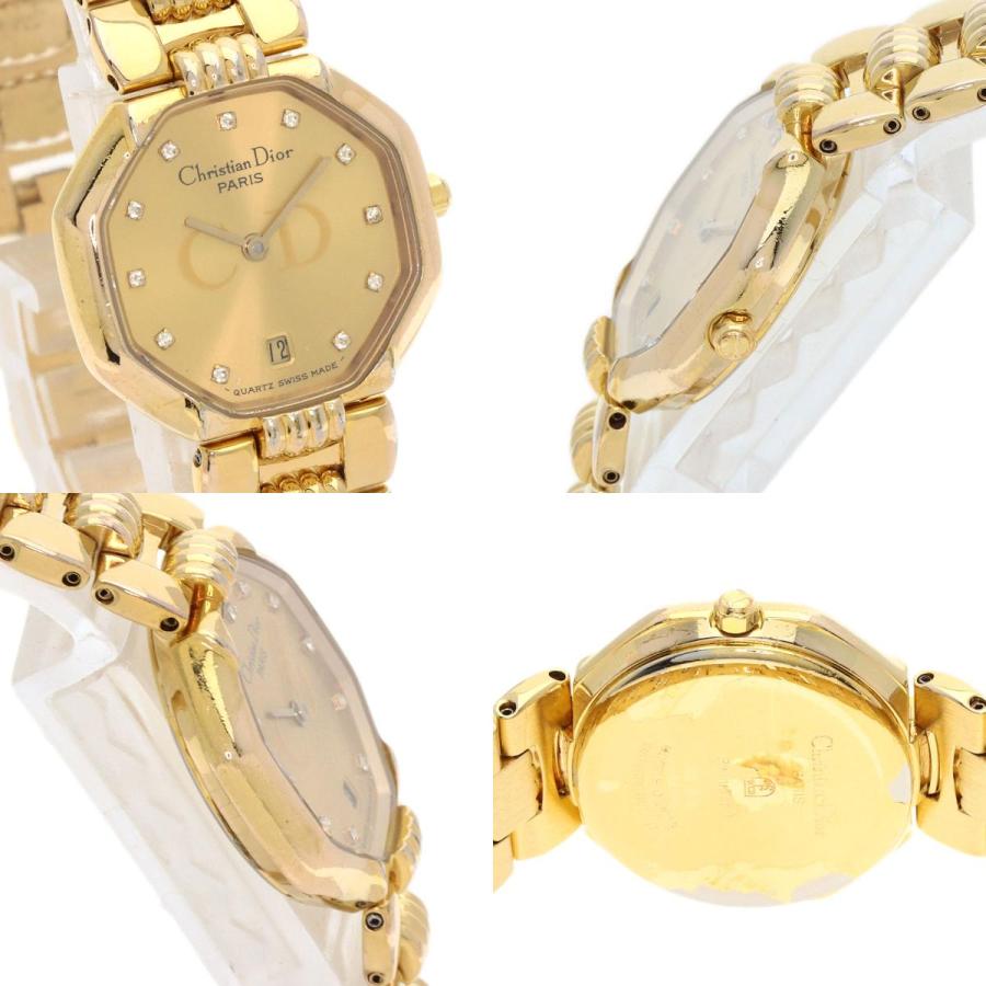 CHRISTIAN DIOR クリスチャンディオール D48-153 オクタゴン 腕時計 GP