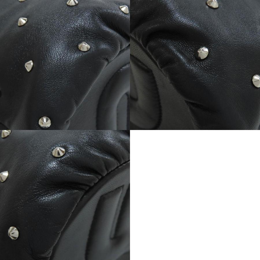 miu miu（ミュウミュウ） スタッズ ショルダーバッグ レザー