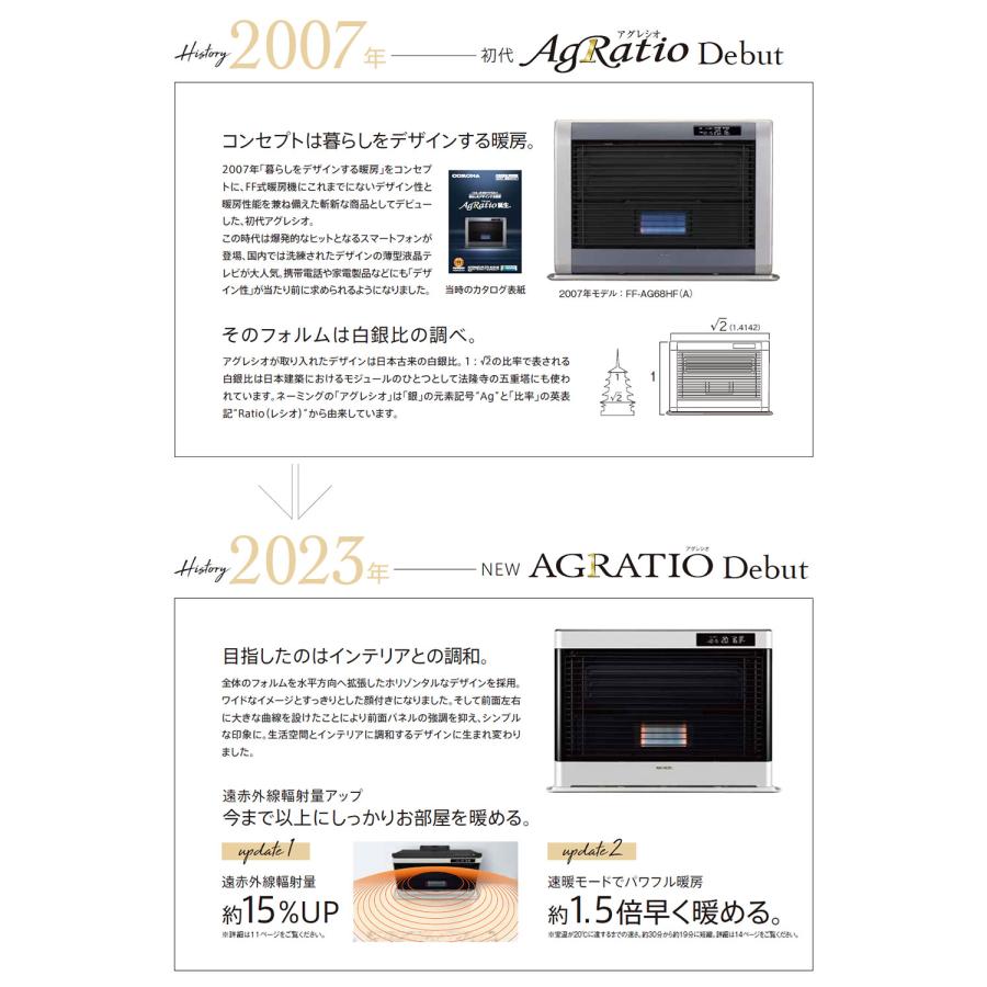 CORONA（コロナ） FF式ストーブ アグレシオ Agratio FF式 石油ストーブ